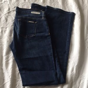 Michael Kors dark wash jeans flared bottom